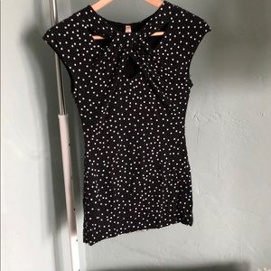 Anthropologie stretch top with cutouts, XS